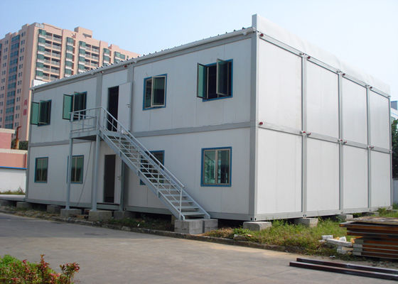 China Doble - casa modular del envase de la cubierta, casa viva del envase con las escaleras externas proveedor