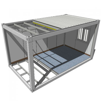 Clínica Hospitalario Casa de contenedores de paquete plano de 20 pies Casas móviles modulares