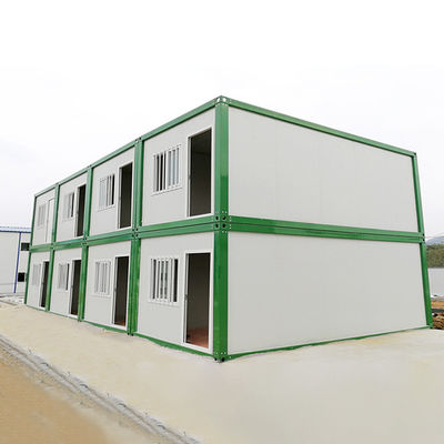 Dormitorio Casas de contenedores temporales Casa modular portátil con panel de sándwich