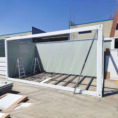 Casa de contenedores prefabricada de 20 pies Soldadura de cabina de cubo alto Casas de loft