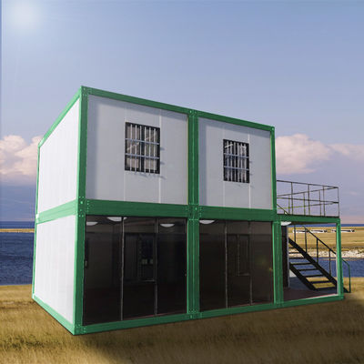 Casa de contenedores prefabricada de doble capa Apartamento portátil fabricado