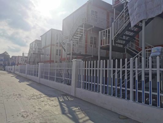 Casa de contenedores de envío triplex de 40 pies, oficina modular Casa de contenedores