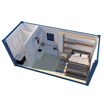 Casa de contenedores desmontable personalizada para habitaciones de hotel con buen efecto aislante