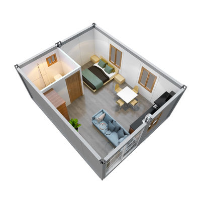 20 pies 40 pies Granny Container Flat House Hotel Cuadro Kit Container Casas prefabricadas AirBnb Motel