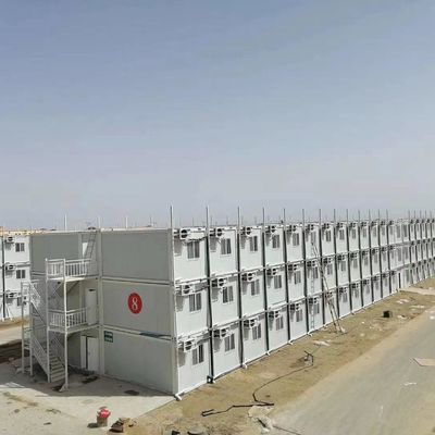 Resistencia al terremoto y al viento 3 plantas estructura modular Casa de contenedores para alquiler o campamento de trabajadores temporales