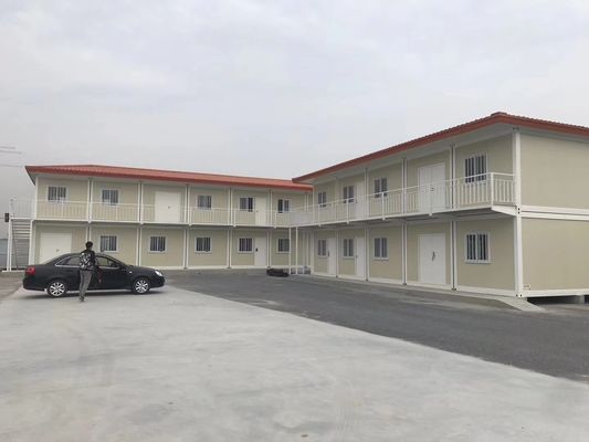 Edificio escolar prefabricado/casas de contenedores plegables Casa Contenedor prefabricado marco de 40 pies refugio temporal