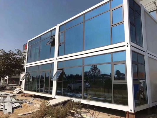 Casa de contenedores de paquete plano a prueba de fuego