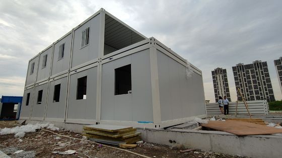 BOXSPACE Casa de construcción prefabricada Construcción rápida Contenedor de paquete plano Oficina Dormitorio Emplazamiento de construcción Casa prefabricada