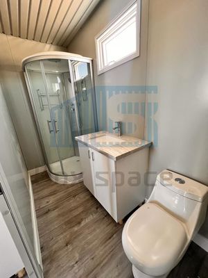 Modbox Prefabricado Contenedor de la casa de la caja plana Cabina portátil con cocina y baño