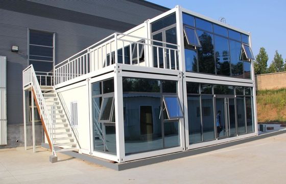 Casas de contenedores de envío modulares multifunción Prefabricadas antisísmicas