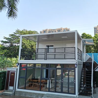 Casa de contenedores portátil con paquete plano Modular Prefabricado de acero galvanizado