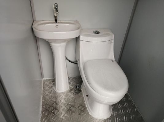 Baño móvil de acero ecológico Baño portátil público Baño móvil con ducha