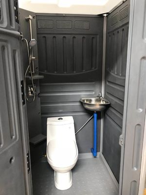 Toilet portable prefabricado en contenedores, HDPE Toilet móvil portable extraíble
