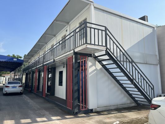 Casas de contenedores móviles prefabricadas modulares de acero de 6*3m para alojamiento de trabajadores