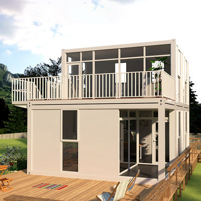 2 pisos Contenedor Viviendas temporales Mini casas prefabricadas modulares