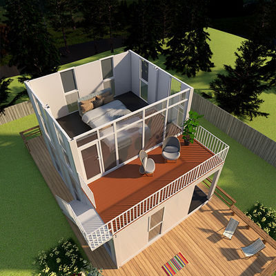 Sistema de desmontaje de viviendas modulares duraderas cápsula espacial con decoraciones interiores de lujo