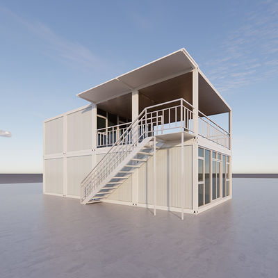 Casas de contenedores de 40 pies de lujo de 2 pisos Casas de contenedores prefabricadas en Puerto Rico en venta