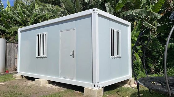 Contenedor de oficina de sitio modular temporal