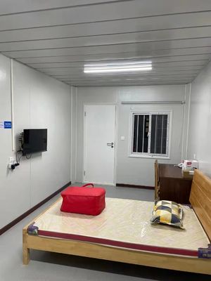Casa de contenedores móvil de 20 pies para apartamentos estudiantiles Dormitorio