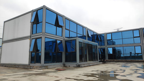 Casas de contenedores de alquiler de acero de 20 pies Casas modulares prefabricadas combinadas para el trabajo