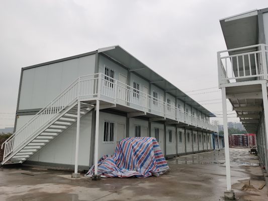 Contenedor de oficina portátil prefabricado de 40 pies anti sismico para dormitorio