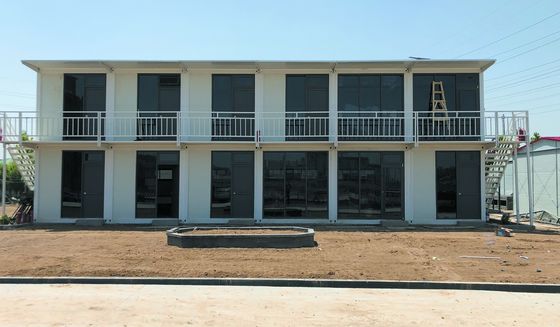 Casas prefabricadas móviles de 2 dormitorios, Casas prefabricadas galvanizadas de acero expandibles