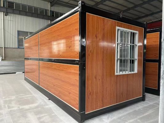 Casas de contenedores plegables planos