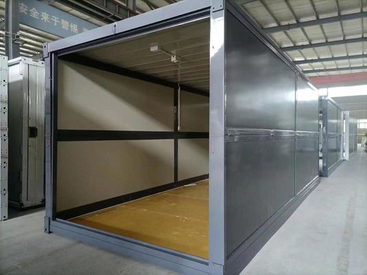 Casas de contenedores plegables rápidamente montadas 20 pies Cabinas móviles modulares