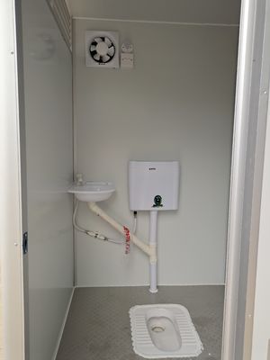 Baño exterior de acero Baño portátil temporario de acampada modular Baño público