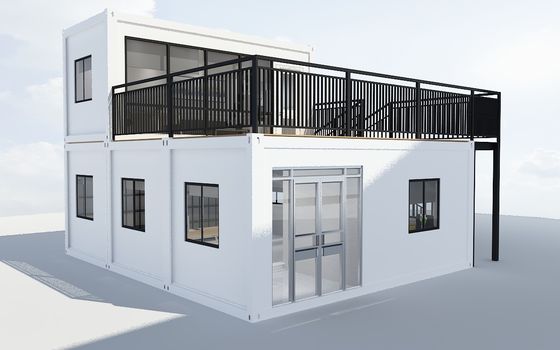 Certificado CE China Diseño de bajo precio Cabina modular portátil Casa de contenedores pequeña con pared de aislamiento de lana de roca