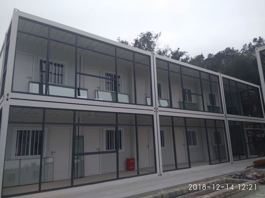 BOX SPACE Contenedor de campamento de minerales Dormitorio de lujo Prefab Tiny 20 40 FT Contenedor modular Casa Oficina de sitio portátil