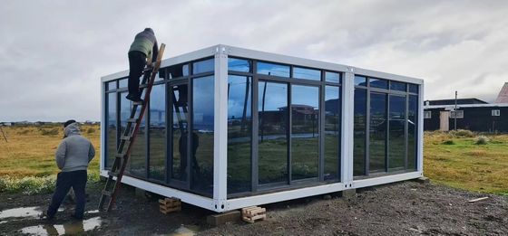 Revestimiento de pared de acero de alta calidad Panel de sándwich prefabricado Casa prefabricada Cerrojo Casa de seguridad de vivienda Casa de contenedores