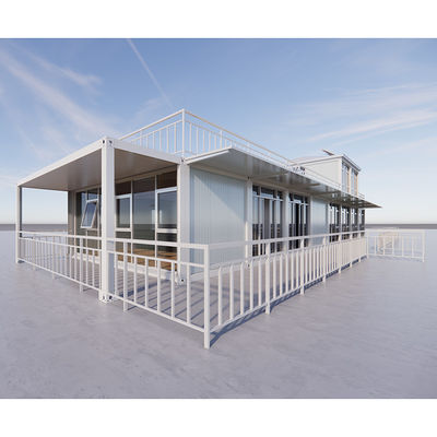 Estructura de acero Casa de contenedores prefabricada Casa modular Garaje Oficina móvil prefabricada