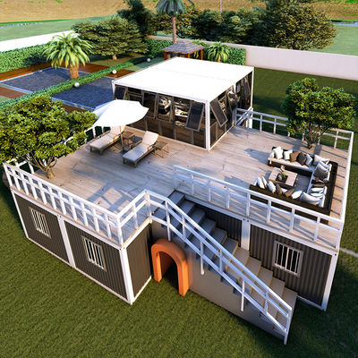 Casas prefabricadas para Zimbabwe Casa pequeña de lujo Casa portátil con murciélago Casa pequeña prefabricada