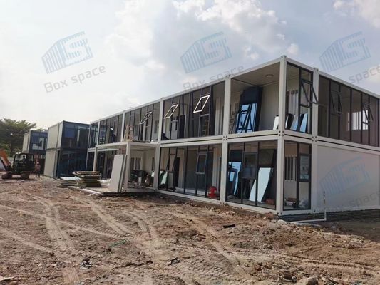 Edificios prefabricados de acero ligero, prefabricados para contenedores de envío