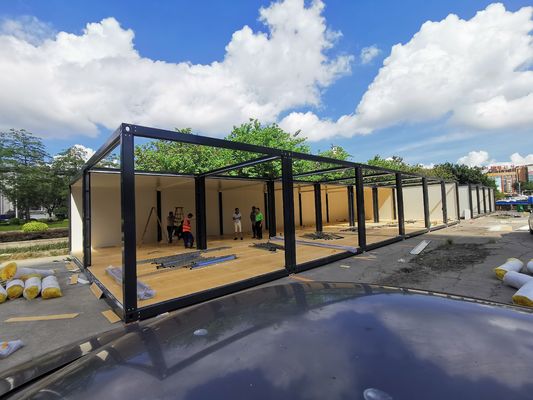 Espacio de la caja de color placa de acero Actividad Sala Estructura firme Casas prefabricadas Almacén prefabricado Prefabricado de bajo precio Almacén prefabricado