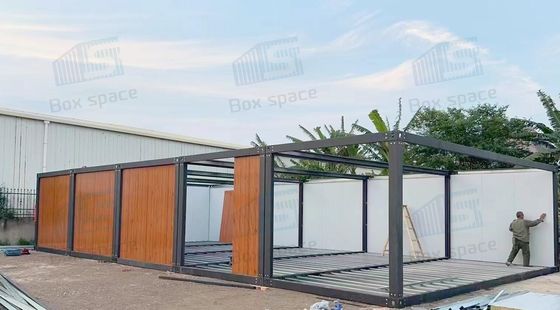 Almacén prefabricado de acero con estructura modular con fuerte soporte para el suelo y a prueba de agua.