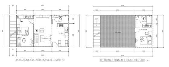 Casa prefabricada de lujo Contenedor totalmente amueblado Montaje rápido 20 pies Casa de contenedores prefabricada