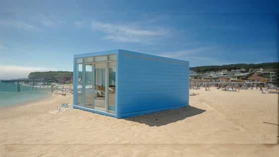 Casas de contenedores prefabricadas con decoraciones de lujo Casas de contenedores modulares con revestimiento exterior similar a Wook