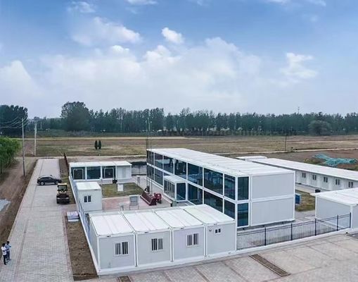 Casa prefabricada de acero prefabricada modular con estructura de acero galvanizado Casa de contenedores con baño