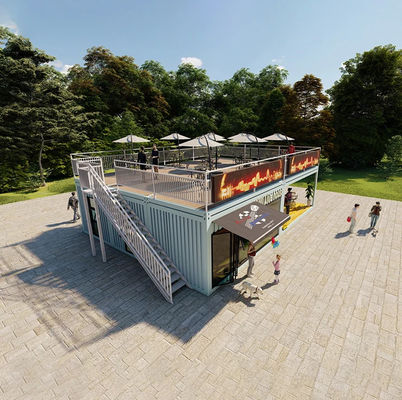 Casa de contenedores de lujo para la cafetería