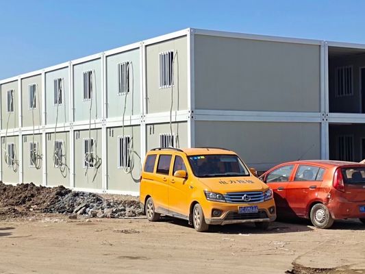 Contenedor de oficina modular en Malasia Edificio plegable fácil de ensamblar Casa de contenedores Contenedor de dos pisos Oficina