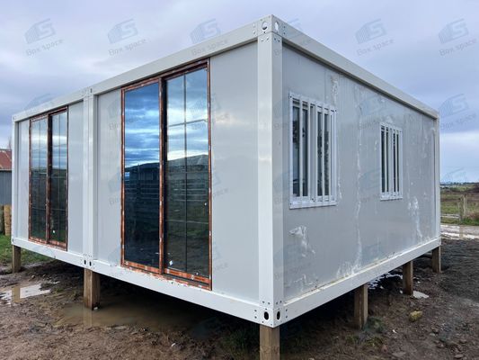 BOX SPACE 2 piso Casa prefabricada Contenedor de envío Casa marco Industria de gables China al por mayor Air Bnb Casas de contenedores