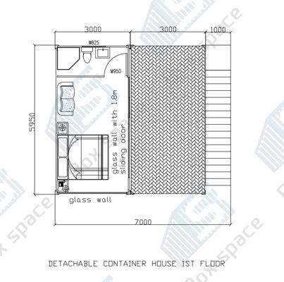 Casitas pequeñas listas para el envío Casa prefabricada de 3 dormitorios Villas de lujo Casa de contenedores modulares prefabricadas Chipre