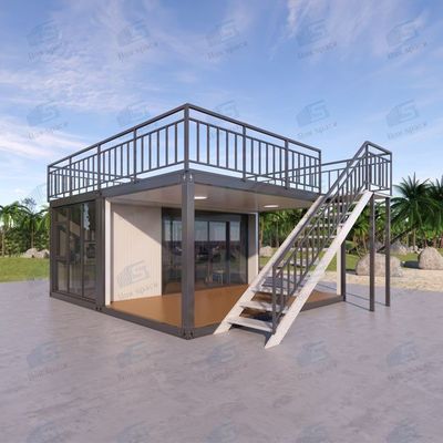 Casa de contenedores desmontable con 3 dormitorios y baño