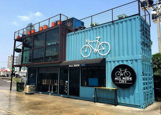 China Asamblea flexible comercial de los equipos de edificio del metal del color azul para la cafetería/el café fábrica