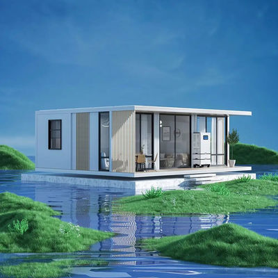 Casa prefabricada pequeña Casa móvil Cabina de troncos Casa de contenedores de vida Industria Casa de contenedores en expansión