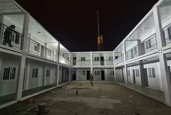 Casa prefabricada modular Casa prefabricada pequeña 2 dormitorios con baño y muebles listos para vivir