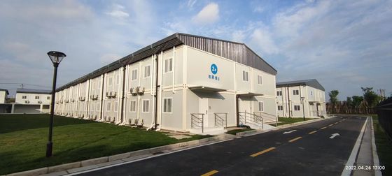 20ft Log Cabin Kits Casa prefabricada de 2 pisos Casa prefabricada moderna Honduras Casa prefabricada de contenedores de bajo costo con aislamiento mineral