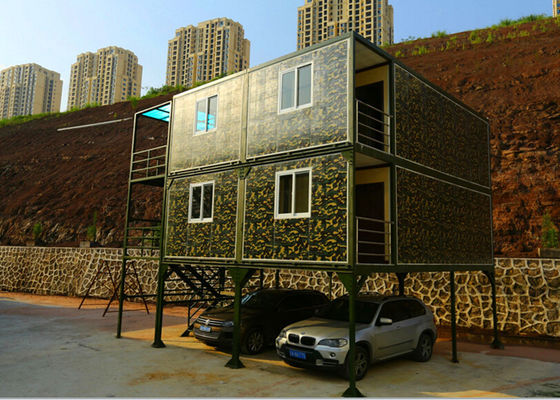 China Pequeña oficina del envase del verde caqui tres capas de 2m m del PVC del panel de piso con el garaje fábrica